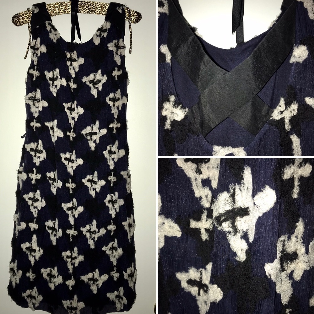 Yoana Baraschi Navy Blue Dress